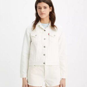 Levi's Original Trucker Jacket, White M, Like New